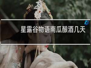 星露谷物语南瓜酿酒几天