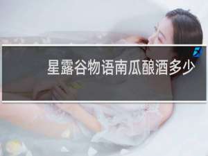 星露谷物语南瓜酿酒多少