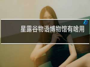 星露谷物语博物馆有啥用