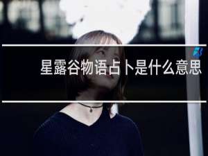 星露谷物语占卜是什么意思
