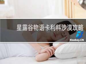 星露谷物语卡利科沙漠攻略