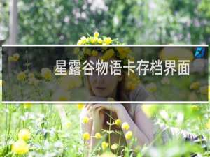 星露谷物语卡存档界面
