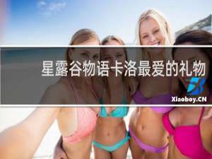 星露谷物语卡洛最爱的礼物