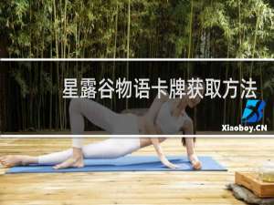 星露谷物语卡牌获取方法
