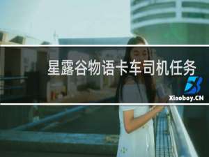 星露谷物语卡车司机任务