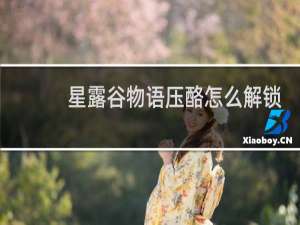 星露谷物语压酪怎么解锁