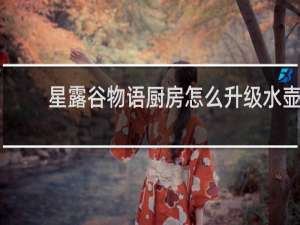 星露谷物语厨房怎么升级水壶