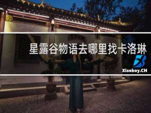 星露谷物语去哪里找卡洛琳