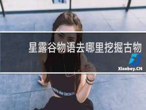 星露谷物语去哪里挖掘古物