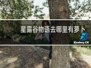 星露谷物语去哪里有萝卜