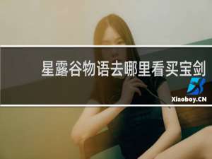星露谷物语去哪里看买宝剑