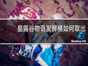 星露谷物语发酵桶如何取出