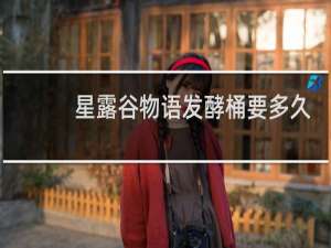 星露谷物语发酵桶要多久