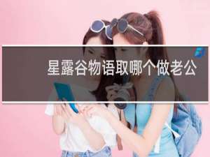 星露谷物语取哪个做老公