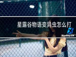 星露谷物语变异虫怎么打