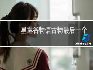星露谷物语古物最后一个