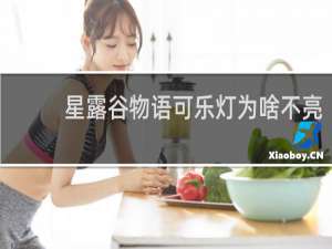 星露谷物语可乐灯为啥不亮