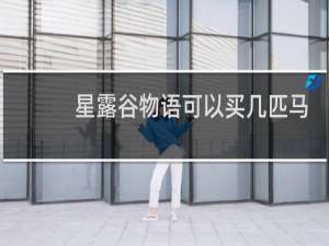 星露谷物语可以买几匹马