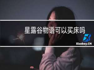 星露谷物语可以买床吗