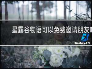 星露谷物语可以免费邀请朋友吗