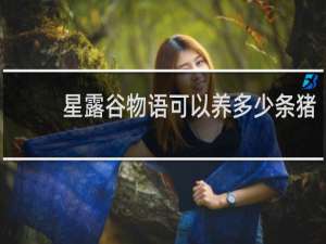 星露谷物语可以养多少条猪