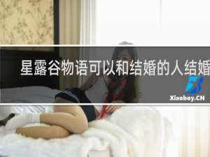 星露谷物语可以和结婚的人结婚吗