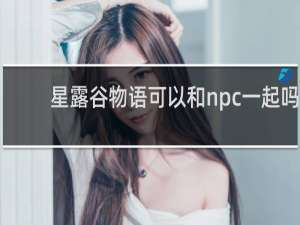 星露谷物语可以和npc一起吗