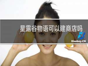 星露谷物语可以建商店吗