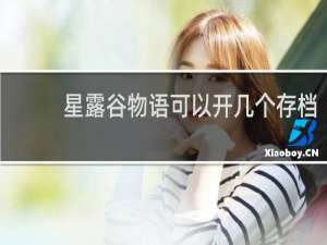 星露谷物语可以开几个存档