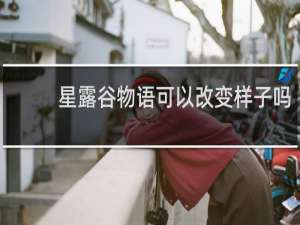 星露谷物语可以改变样子吗