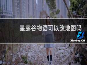 星露谷物语可以改地图吗