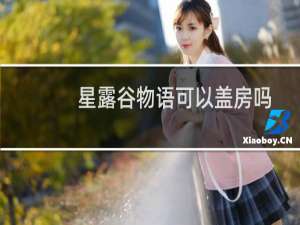 星露谷物语可以盖房吗