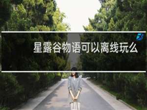 星露谷物语可以离线玩么