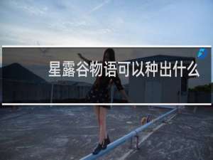 星露谷物语可以种出什么