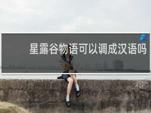 星露谷物语可以调成汉语吗