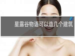 星露谷物语可以造几个建筑