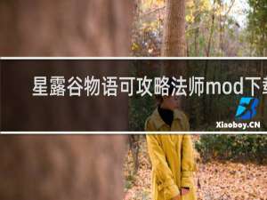星露谷物语可攻略法师mod下载