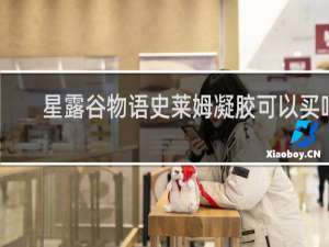 星露谷物语史莱姆凝胶可以买吗