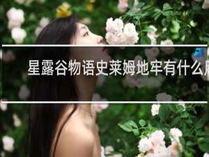 星露谷物语史莱姆地牢有什么用