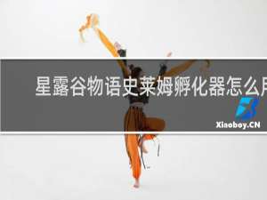 星露谷物语史莱姆孵化器怎么用