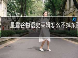 星露谷物语史莱姆怎么不掉东西