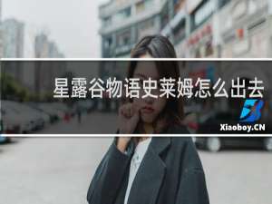 星露谷物语史莱姆怎么出去