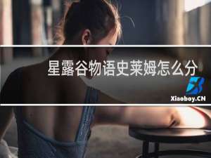 星露谷物语史莱姆怎么分