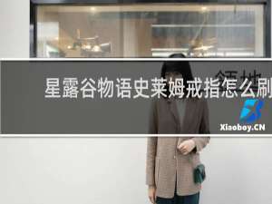 星露谷物语史莱姆戒指怎么刷