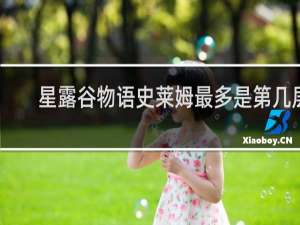 星露谷物语史莱姆最多是第几层