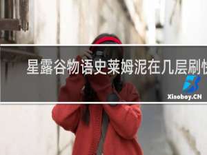 星露谷物语史莱姆泥在几层刷快