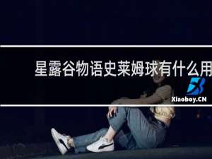 星露谷物语史莱姆球有什么用