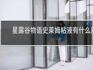 星露谷物语史莱姆粘液有什么用