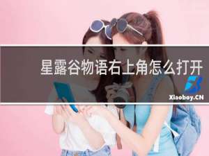 星露谷物语右上角怎么打开