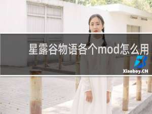 星露谷物语各个mod怎么用